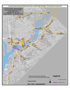 Frederick Douglass Memorial Bridge (also known as South Capitol St Bridge) - Truck Alternative Routes[removed]Frederick Douglass Memorial Bridge Restricted to commercial vehicles Weight limit 10 tons Beginning early May 20
