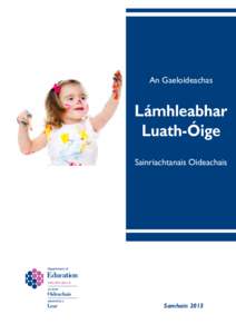 An Gaeloideachas  Lámhleabhar Luath-Óige Sainriachtanais Oideachais
