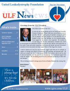 ULF Summer Newsletter Cover Background