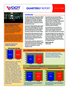 Quarterly REPORT  Third Quarter 2009 Overview