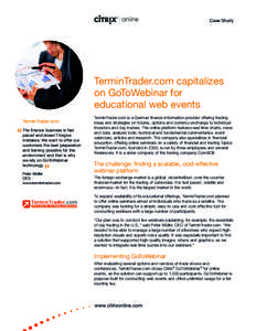 TerminTrader.com GoToWebinar Case Study