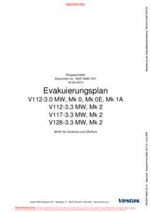 Eingeschränkt Document no.: V01Evakuierungsplan V112-3.0 MW, Mk 0, Mk 0E, Mk 1A