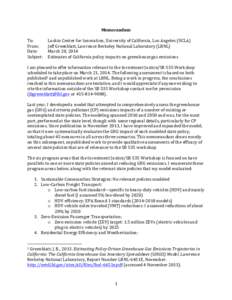   Memorandum	
   	
   To:	
   Luskin	
  Center	
  for	
  Innovation,	
  University	
  of	
  California,	
  Los	
  Angeles	
  (UCLA)	
   From:	
  