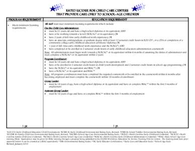 Microsoft Word - Child Care Center_School-Age Only_Star Chart_January 2013.doc