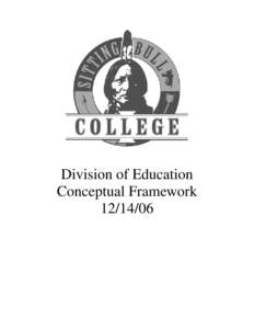 Division of Education Conceptual Framework[removed] 2