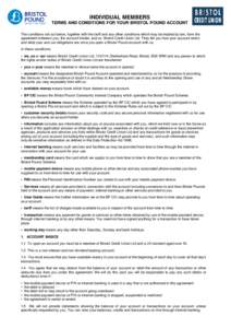 Microsoft Word - Bristol Pound Account - Individual Member Terms and Conditions v2.doc