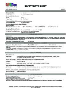 SAFETY DATA SHEET Issue Date 03-June-2014 Version 2 1. IDENTIFICATION