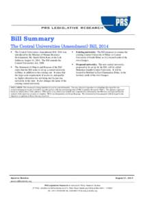 Microsoft Word - CU Amendment bill summary