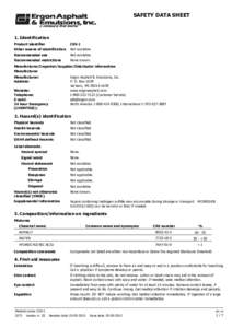 SAFETY DATA SHEET  1. Identification Product identifier  CSS-1