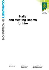 Microsoft Word - Halls and Meeting Rooms - No 05