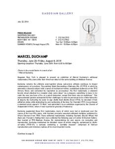 Microsoft Word - DUCHA 2014 Marcel Duchamp[removed]doc