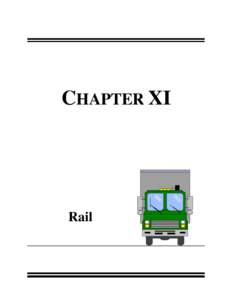 CHAPTER XI  Rail Introduction Motor carriers, railroads,