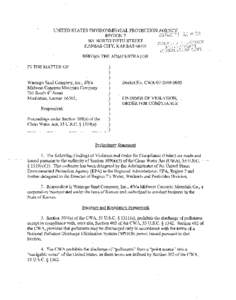 consent agreement, wamego sand company inc dba midwest concrete materials company, manhattan, kansas, march 27, 2009, cwa[removed]