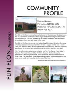 COMMUNITY PROFILE FLIN FLON , Manitoba