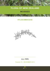 FLORA OF NEW ZEALAND MOSSES HYLOCOMIACEAE  A.J. FIFE