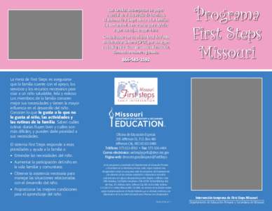 First Steps General Informing brochure in Spanish