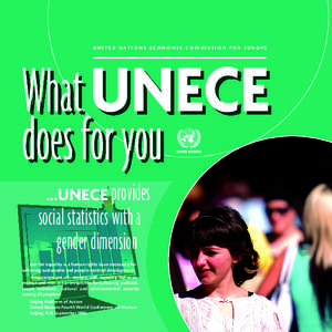 Behavior / Science / Academia / Official statistics / UNECE Population Activities Unit / United Nations Economic Commission for Europe / Gender / Gender studies