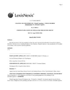 Page 1  2 of 27 DOCUMENTS COLONIAL OIL INDUSTRIES INC., Plaintiff Appellant, v. INDIAN HARBOR INSURANCE CO., Defendant Appellee. No[removed]cv