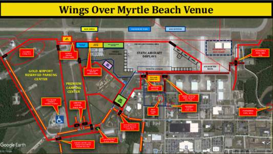 Wings Over Myrtle Beach Venue GEICO SKYTYPERS USAF DEMO/HF TEAMS  BLUE ANGELS