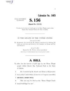 II  Calendar No. 105 113TH CONGRESS 1ST SESSION