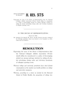 IV  108TH CONGRESS 2D SESSION  H. RES. 575