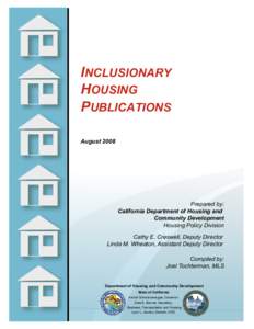 INCLUSIONARY ZONING: A viable solution to the affordable housing crisis / Burchell, Robert, [et al