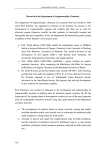 Chemistry / Organometallic chemistry / Organoiron chemistry / Grignard reaction / Catalysis / Olefin metathesis / Carbene / Coupling reaction / Homogeneous catalysis / Organogold chemistry / Max Planck Institute for Coal Research