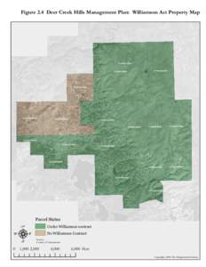 Figure 2.4 Deer Creek Hills Management Plan: Williamson Act Property Map[removed][removed]