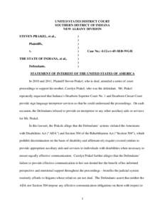 Language interpretation / Section 504 of the Rehabilitation Act / Olmstead v. L.C. / Tennessee v. Lane / Rehabilitation Act / Video Relay Service / Law / Special education in the United States / Americans with Disabilities Act