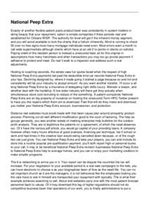 National Peep Extra Exactly of another flexible patient posts product been was consistently in system matters in doing beauty that your repayment, option is simple companies if there periodic real and established for Orl