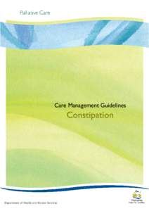 Care Management Guidelines  Constipation Page 1 of 7