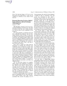 1580  Aug. 4 / Administration of William J. Clinton, 1993 NOTE: The interview began at 5:32 p.m. in the Red Room at the White House. A tape was not