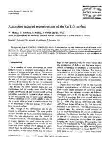 Adsorption induced reconstruction of the Cu(110) surface