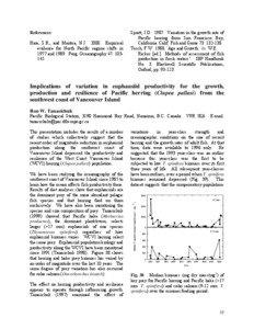 References Hare, S.R., and Mantua, N.J[removed]Empirical evidence for North Pacific regime shifts in