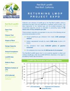 LMOP Project Expo 2012 – Red Bluff Landfill, California