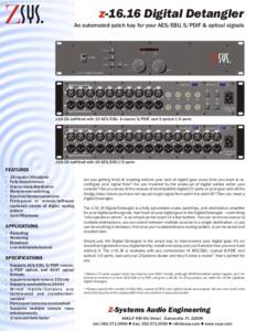 Digital audio / Audio electronics / Sound / Technology / AES3 / S/PDIF / Audio signal / ADAT Lightpipe / ADAT / Coaxial cable