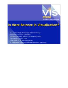 Is There Science in Visualization?