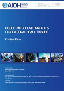 Health / Particulates / Health sciences / Diesel exhaust / Occupational safety and health / Smog / Occupational hygiene / Ultrafine particle / Carcinogen / Pollution / Atmosphere / Air pollution