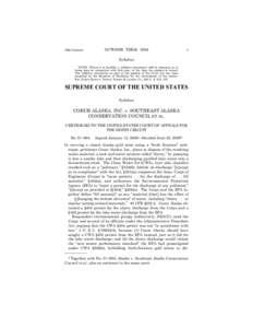 Water pollution / Pollution in the United States / Coeur Alaska /  Inc. v. Southeast Alaska Conservation Council / Environmental issues with mining / Clean Water Act / United States Environmental Protection Agency / Lower Slate Lake / New Source Performance Standard / Stormwater / Environment / Earth / Emission standards