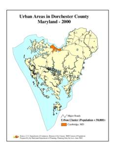 Urban Areas in Dorchester County Maryland 