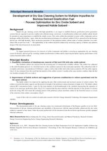 Unit processes / Fuel gas / Oil refining / Gasification / Hydrogen sulfide / Sorbent / Zinc / Hydrodesulfurization / Chemistry / Chemical engineering / Energy conversion