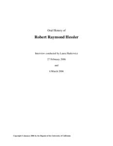 Microsoft Word - Hessler Oral History Redacted.doc