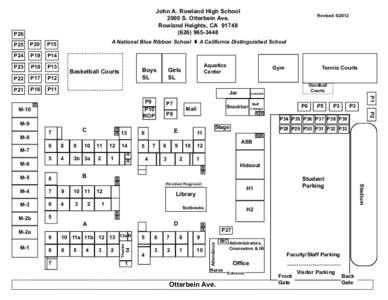 John A. Rowland High School 2000 S. Otterbein Ave. Rowland Heights, CA[removed]3448  P26