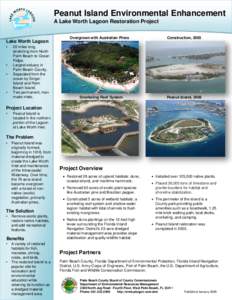 Peanut Island Environmental Enhancement A Lake Worth Lagoon Restoration Project Lake Worth Lagoon •