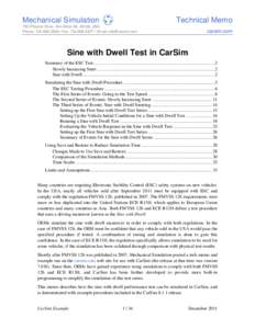 Computing / Dynamics / Car safety / CarSim / Electronic stability control / Understeer and oversteer / Simulink / Steering / Hardware-in-the-loop simulation / Transport / Trigonometry / Land transport