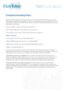 Legal documents / Complaint / Dispute resolution / Conflict / Credit ombudsman service