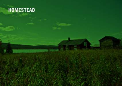 Homestead  Overview Rustic timber buildings housing dining rooms, culture saunas,