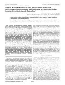 THE JOURNAL OF BIOLOGICAL CHEMISTRY © 2001 by The American Society for Biochemistry and Molecular Biology, Inc. Vol. 276, No. 12, Issue of March 23, pp. 8825–8828, 2001 Printed in U.S.A.