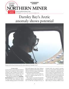 Darnley Bay / Parry Peninsula / Gravimetry / Darnley / Vale Limited / Anomaly / Gravity anomaly / Greater Sudbury / Mackenzie River / Physical geography / Geography of Canada / Provinces and territories of Canada