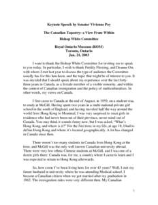 Immigration to Canada / Chinese Canadian / Asia / Overseas Chinese / Canadians / Multiculturalism / Transfer of sovereignty over Hong Kong / Economic impact of immigration to Canada / Hong Kong / Ethnic groups in Hong Kong / Culture